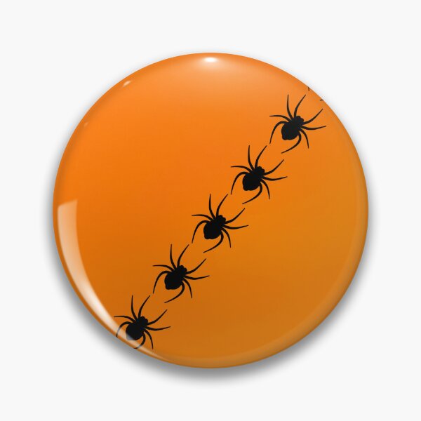 Item preview, Halloween - Crawling Spiders on Orange Background designed and sold by humnoo.