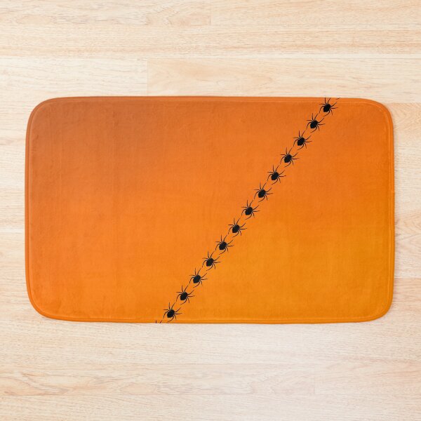 Item preview, Halloween - Crawling Spiders on Orange Background designed and sold by humnoo.