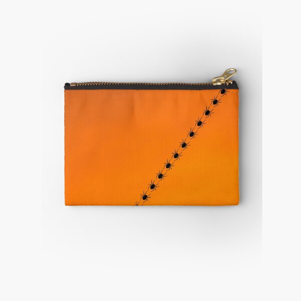 Item preview, Halloween - Crawling Spiders on Orange Background designed and sold by humnoo.