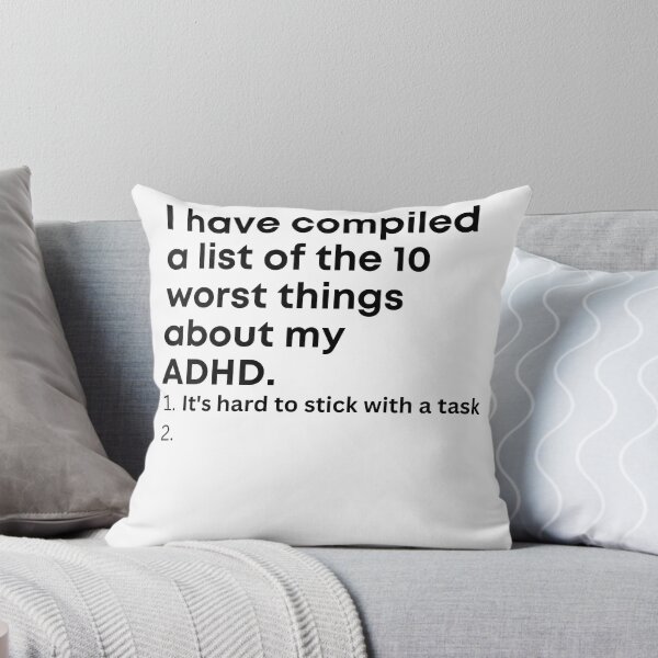 Item preview, ADHD List designed and sold by BuraxisQuotes.