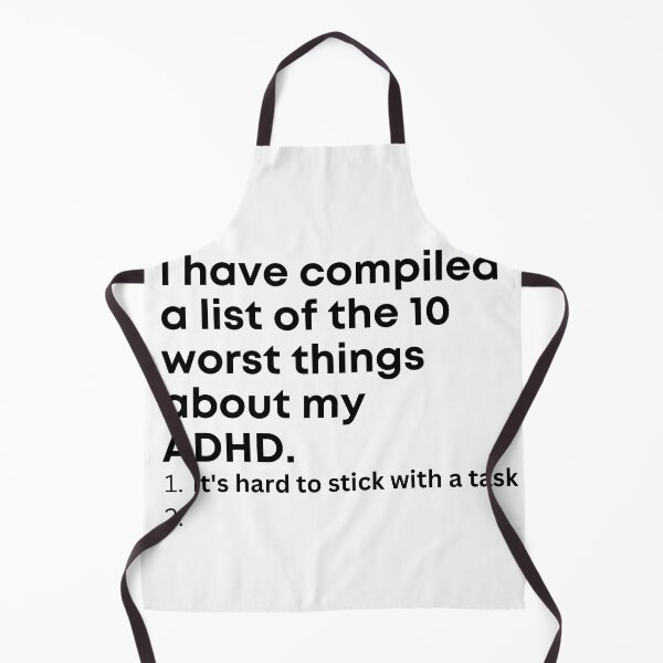 Item preview, ADHD List designed and sold by BuraxisQuotes.