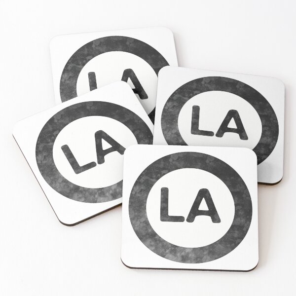 Item preview, Louisiana LA distressed black and white circle designed and sold by Krista Robertson.