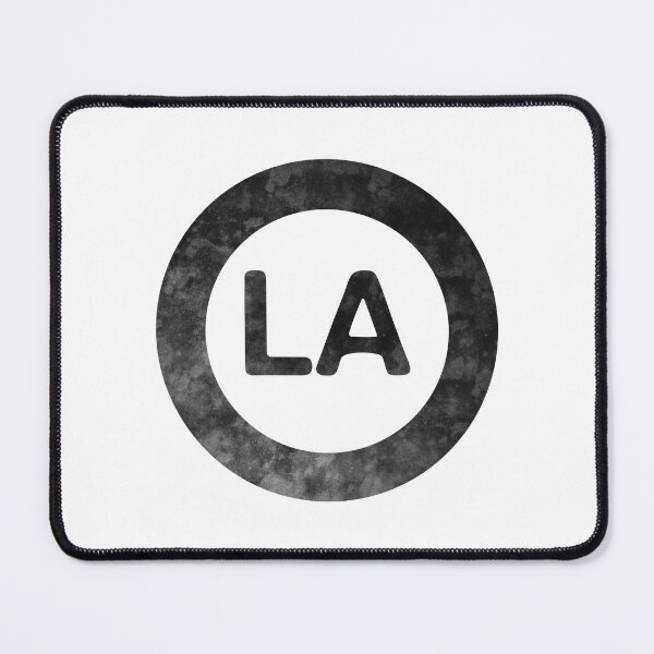 Item preview, Louisiana LA distressed black and white circle designed and sold by Krista Robertson.