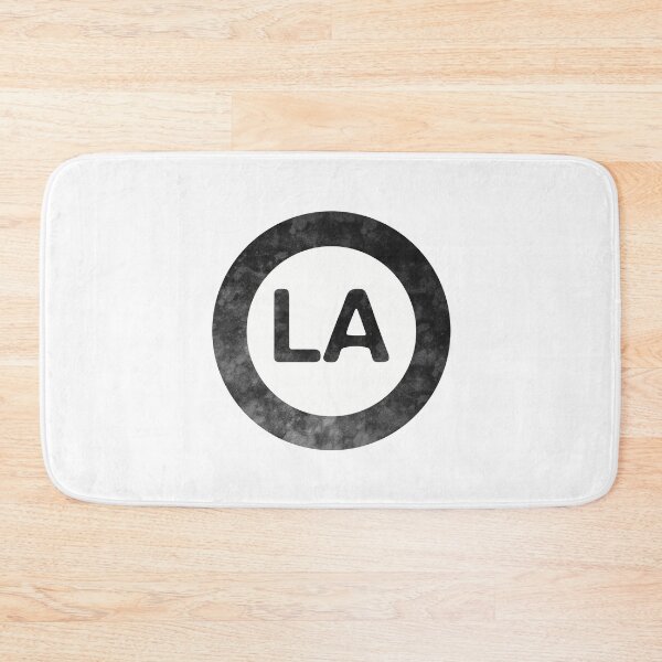 Item preview, Louisiana LA distressed black and white circle designed and sold by Krista Robertson.