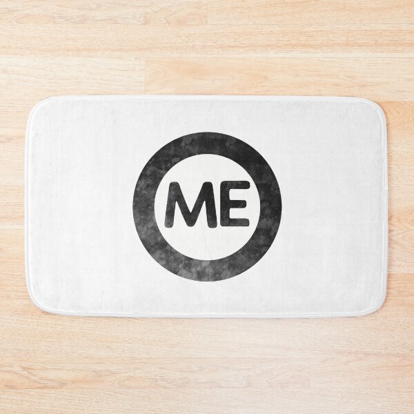 Item preview, Maine ME distressed black and white circle designed and sold by Krista Robertson.
