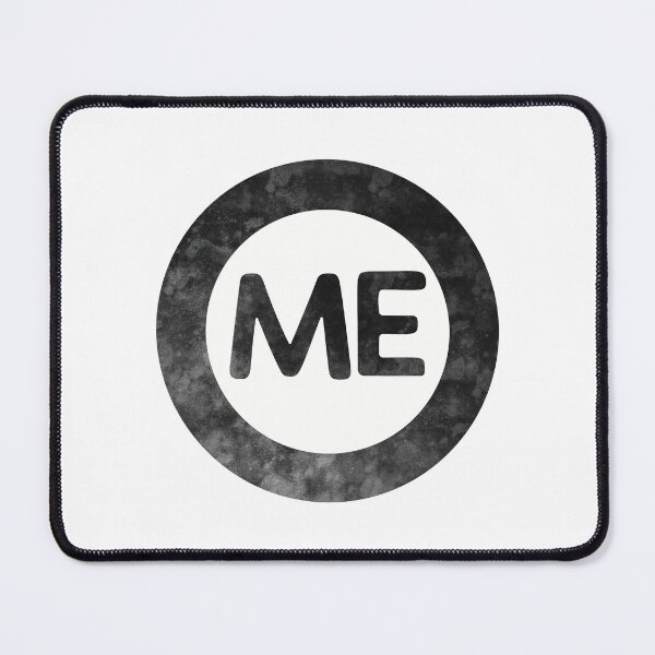 Item preview, Maine ME distressed black and white circle designed and sold by Krista Robertson.