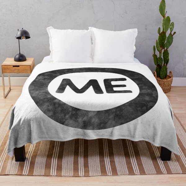 Item preview, Maine ME distressed black and white circle designed and sold by Krista Robertson.