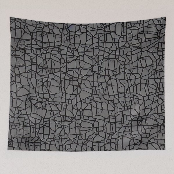 Item preview, Modern Black Chaotic Lines on Grey Background designed and sold by Evolvity.