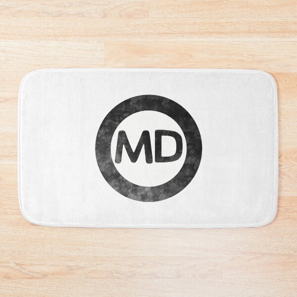 Item preview, Maryland MD distressed black and white circle designed and sold by Krista Robertson.