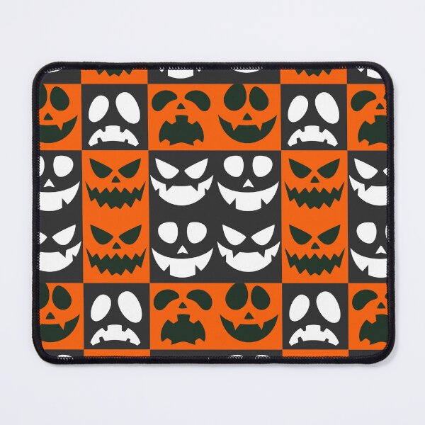 Item preview, jack o lanterns, halloween season pattern, scary pumpkins, ghostly faces designed and sold by allycat57.