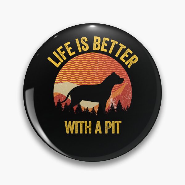 Item preview, Life Is Better With A Pit Bull Vintage Distressed Dog Gift  designed and sold by Guarddogdrive.