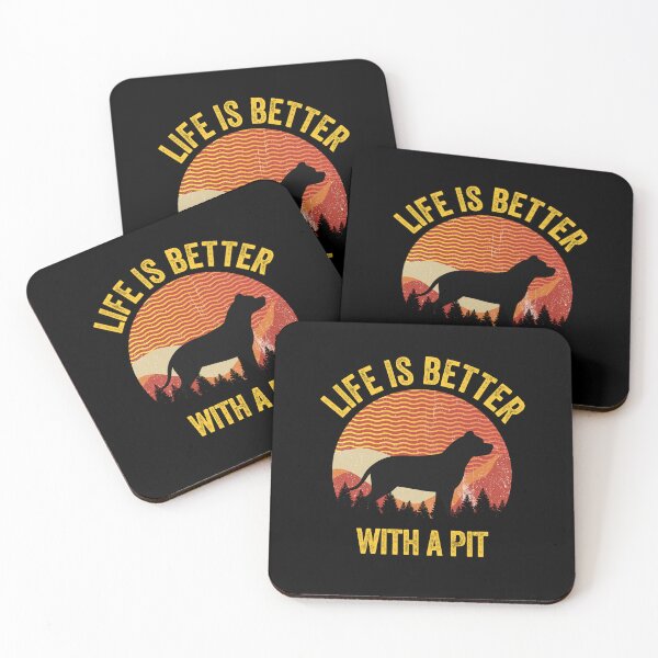 Item preview, Life Is Better With A Pit Bull Vintage Distressed Dog Gift  designed and sold by Guarddogdrive.