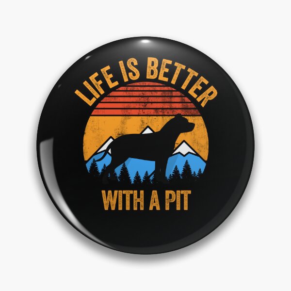 Item preview, Life Is Better With A Pit Bull Vintage Distressed Dog Gift  designed and sold by Guarddogdrive.