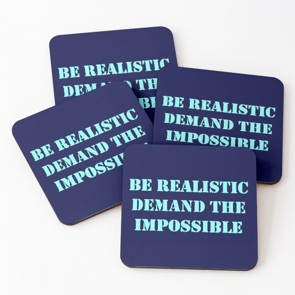 Item preview, Be Realistic, Demand The Impossible Che Guevara Quote  blue designed and sold by Tony Cisse.