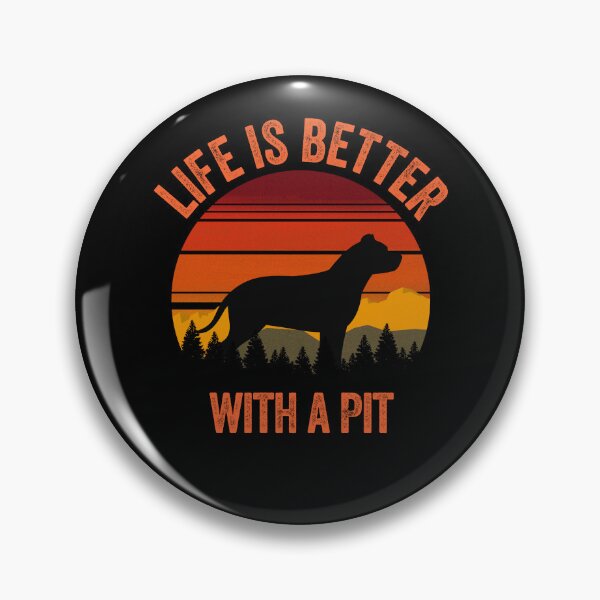 Item preview, Life Is Better With A Pit Bull Vintage Country Dog Gift  designed and sold by Guarddogdrive.