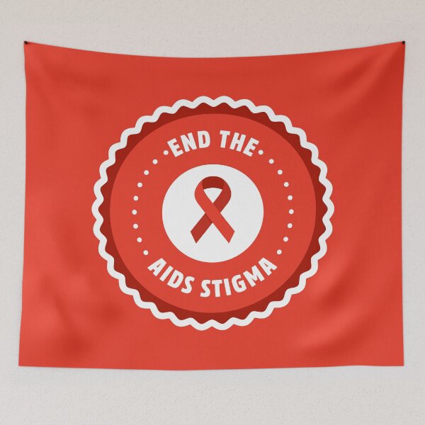 Item preview, End the Stigma - AIDS Awareness Month designed and sold by Impacteeful.