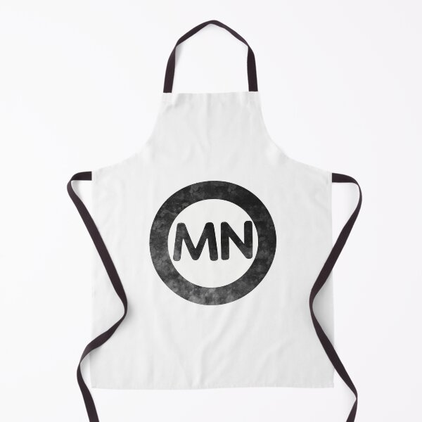 Item preview, Minnesota MN distressed black and white circle designed and sold by Krista Robertson.