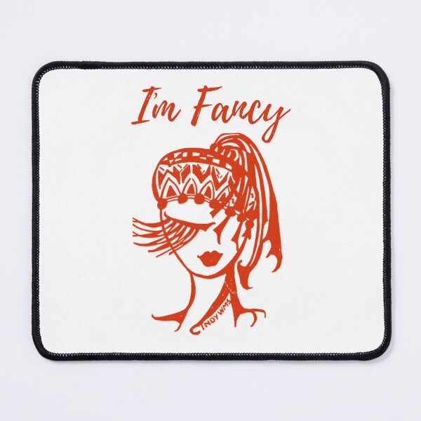 Item preview, I am Fancy Lashes Red and White designed and sold by The Cindy Williams Collection.