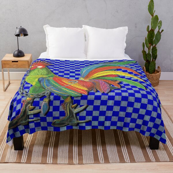 Artikelvorschau, Punky Rooster Basic on Prime blue checkered Colors entworfen und verkauft von AJLeibengeist.