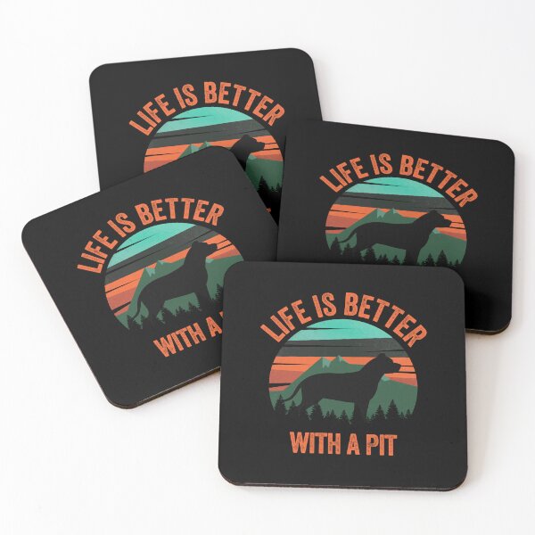 Item preview, Life Is Better With A Pit Bull Vintage Dog Gift  designed and sold by Guarddogdrive.