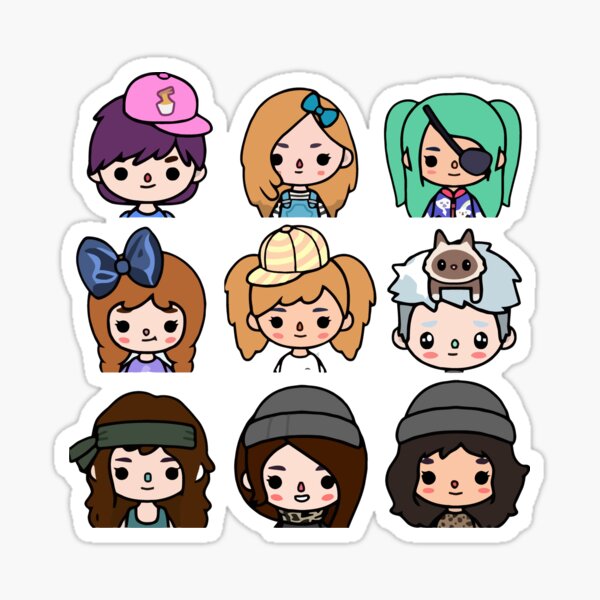 "Toca boca" Sticker for Sale by Teektok | Redbubble