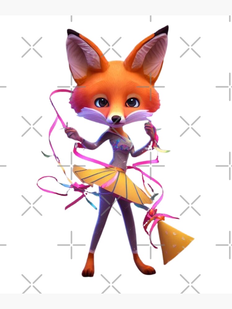 "fox dancing ballet-Fox Gifts-Fox Lover-여우 춤 발레" Poster for Sale by