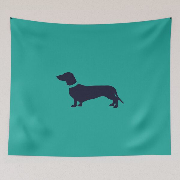 Item preview, Navy Sausage Dog  designed and sold by polkadotjelly.