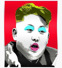 Marilyn Jong Un - Red Poster