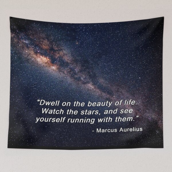 Item preview, Milky Way - Marcus Aurelius Quote designed and sold by DEL-Productions.