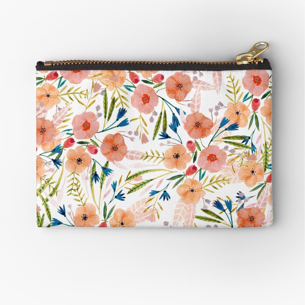 Floral Dance Zipper Pouch