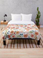 Floral Dance Throw Blanket