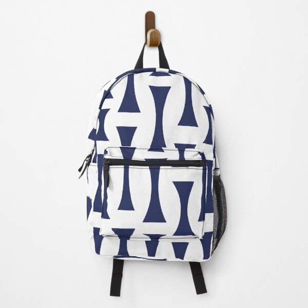 Item preview, Mid Century Modern Abstract Pattern Navy Blue 853 designed and sold by tonymagnerart.
