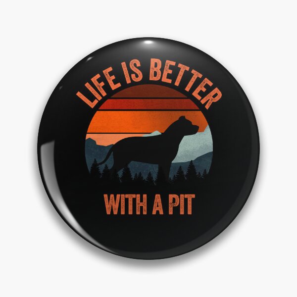 Item preview, Life Is Better With A Pit Bull Vintage Dog Gift  designed and sold by Guarddogdrive.