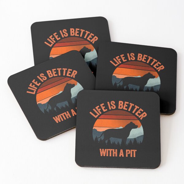 Item preview, Life Is Better With A Pit Bull Vintage Dog Gift  designed and sold by Guarddogdrive.