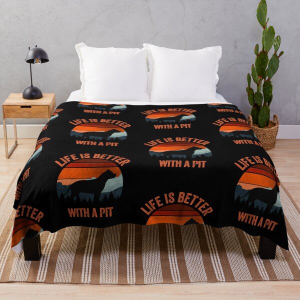 Item preview, Life Is Better With A Pit Bull Vintage Dog Gift designed and sold by Guarddogdrive.