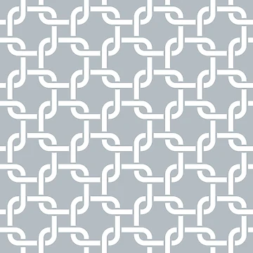 Artwork thumbnail, Silver Interlocking Square Pattern by patternplaten