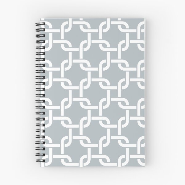 Item preview, Silver Interlocking Square Pattern designed and sold by patternplaten.