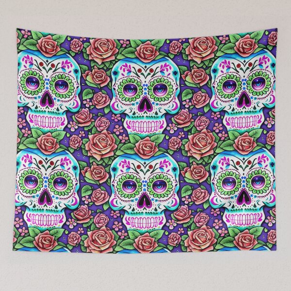Item preview, Sugar Skull Roses designed and sold by Zemracreative.