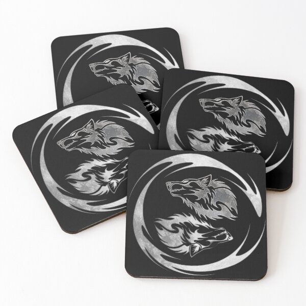 Item preview, wolves ying yang ragnar designed and sold by LKAdesigns.