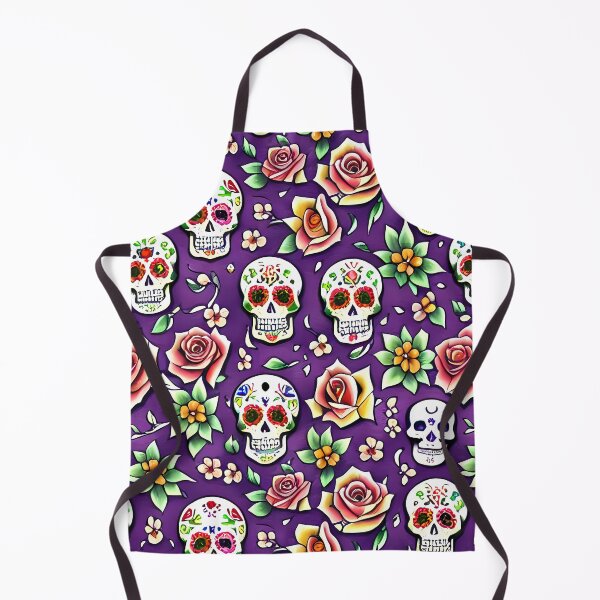 Artikelvorschau, Sugar Skull Blumenmuster entworfen und verkauft von Zemracreative.