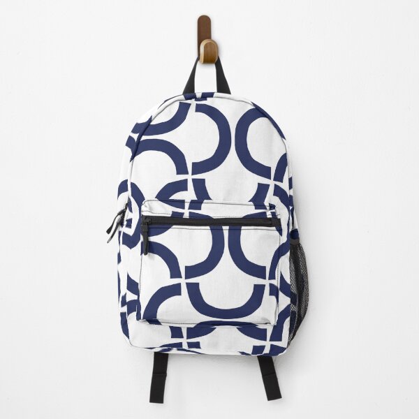 Item preview, Modern Arc Pattern Navy Blue 129 designed and sold by tonymagnerart.