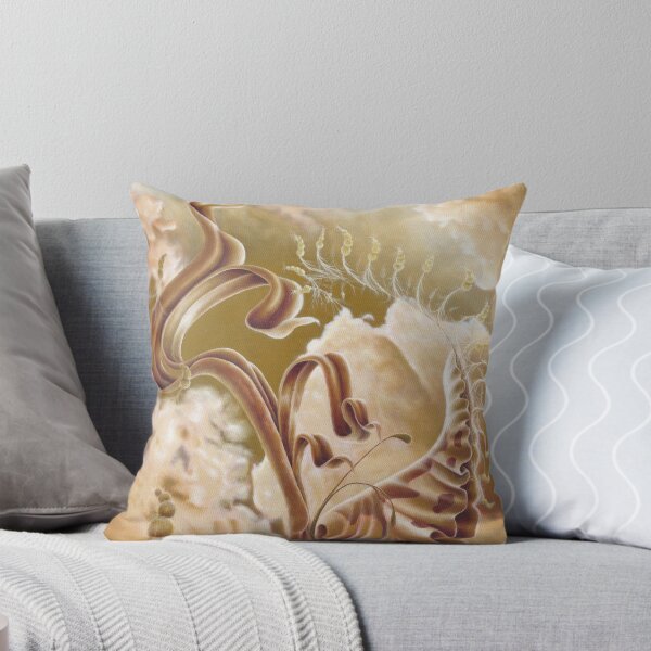 Surreal Nature Clouds and Sun "Schools Out" Throw Pillow