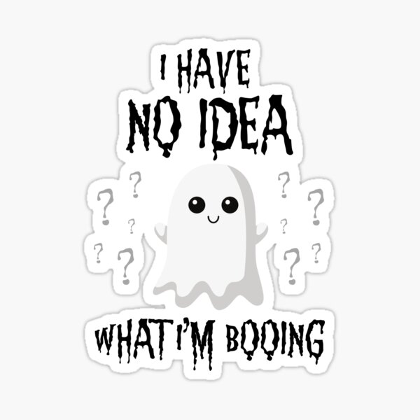 Item preview, Ich habe keine Ahnung, was ich Halloween SPOOKY SEASON GHOST BOO ausbuhe designed and sold by JadedVintage.