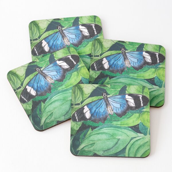 Item preview, Blue butterfly watercolour painting  designed and sold by esvb.