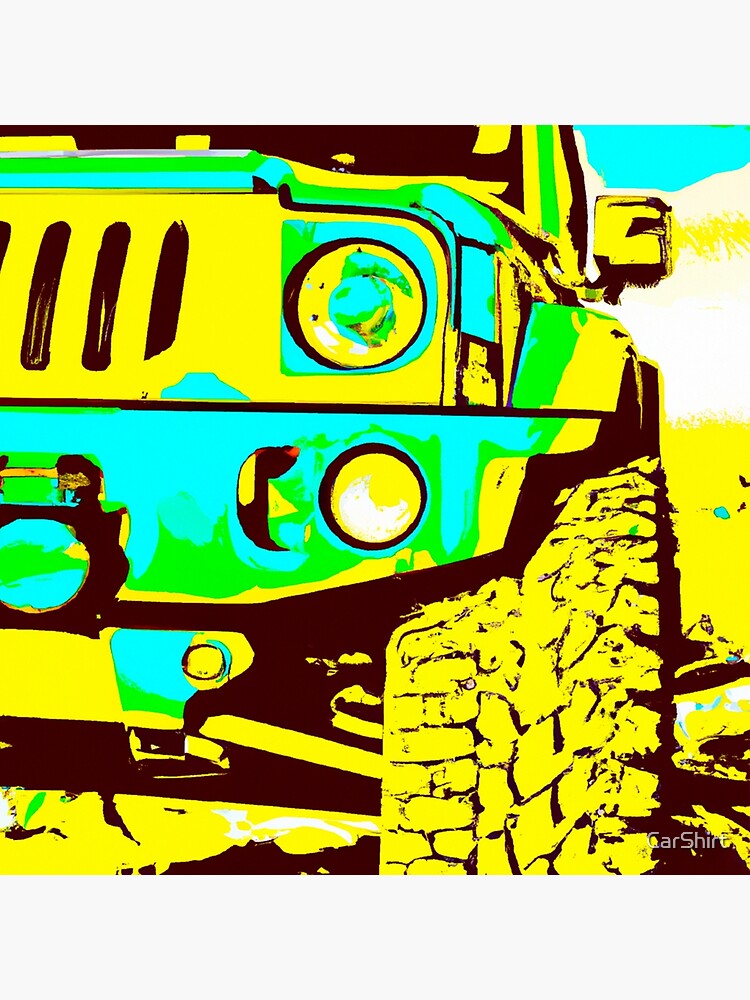 Disover Jeep Pop Art Premium Matte Vertical Poster