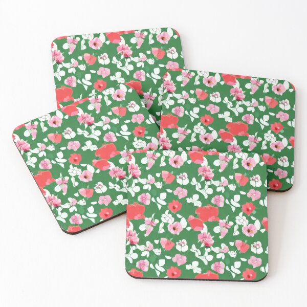 Item preview, pink and red flowers designed and sold by ArteEterno.