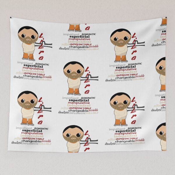 Item preview, Libra Zodiac Horror Monster- funny, cute, september, october, zodiac, sign, horoscope, creepy, horror, thriller, movie, film, traits, straight, jacket, insane, scary, killers, fiction, kawaii, chibi designed and sold by Bruh-llc.