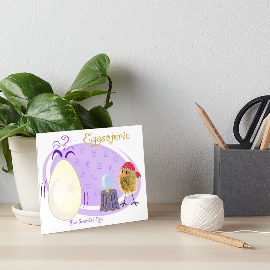 EGGsoteric Art Board Print