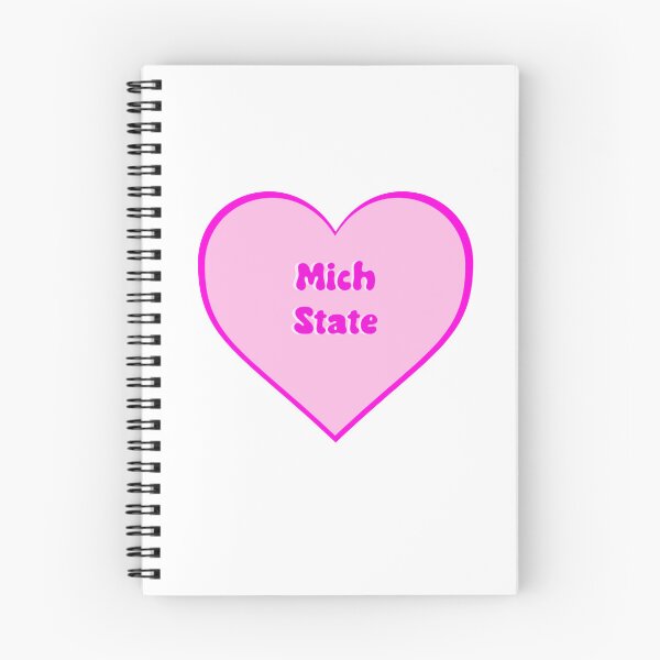 Aperçu de l'œuvre MSU coeur rose État du Michigan créée et vendue par Sunsetfrog69.
