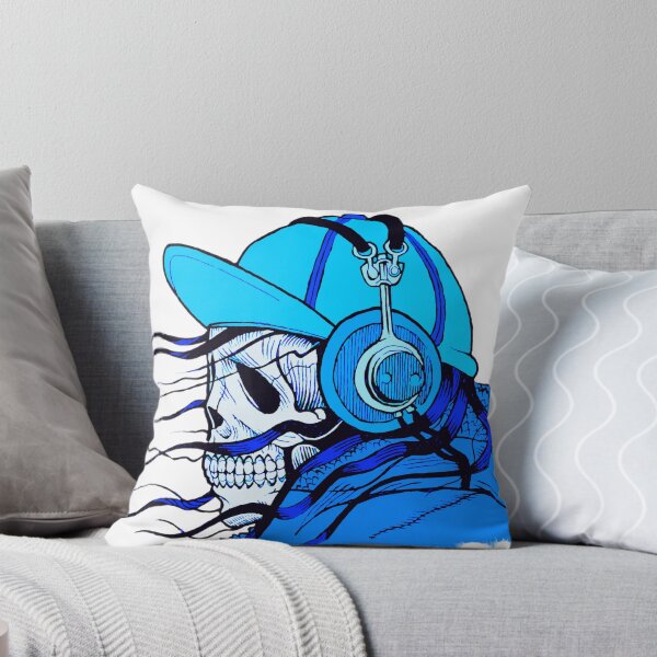 Item preview, Blue Skeleton with Headphones, Music style designed and sold by Dven-Clothes.